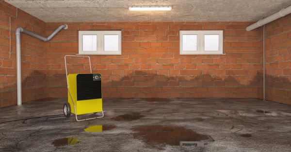 Basement Water Remediation in Hixson